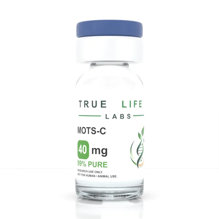 True Life Labs MOTS-c 40mg research peptide vial