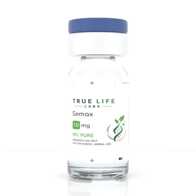 True Life Labs Semax 10mg research peptide vial